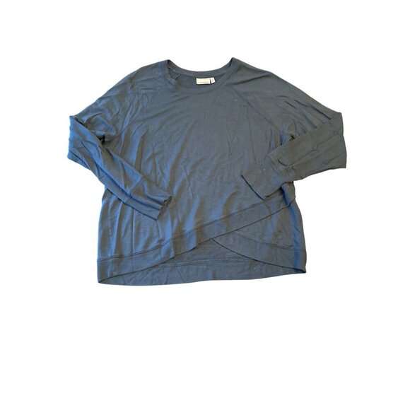Athleta Womens Long-Sleeve Lightweight Top XL Modal/Spandex Blend Blue - Picture 1 of 5